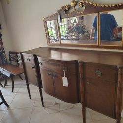 Vintage Mahogany cabinet & mirror $115 Located Mount Dora Fla 32757