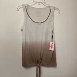 Women’s JUICY COUTURE Rayon/polyester multicolor tie on the bottom Sleeveless light weight thin top… Size small