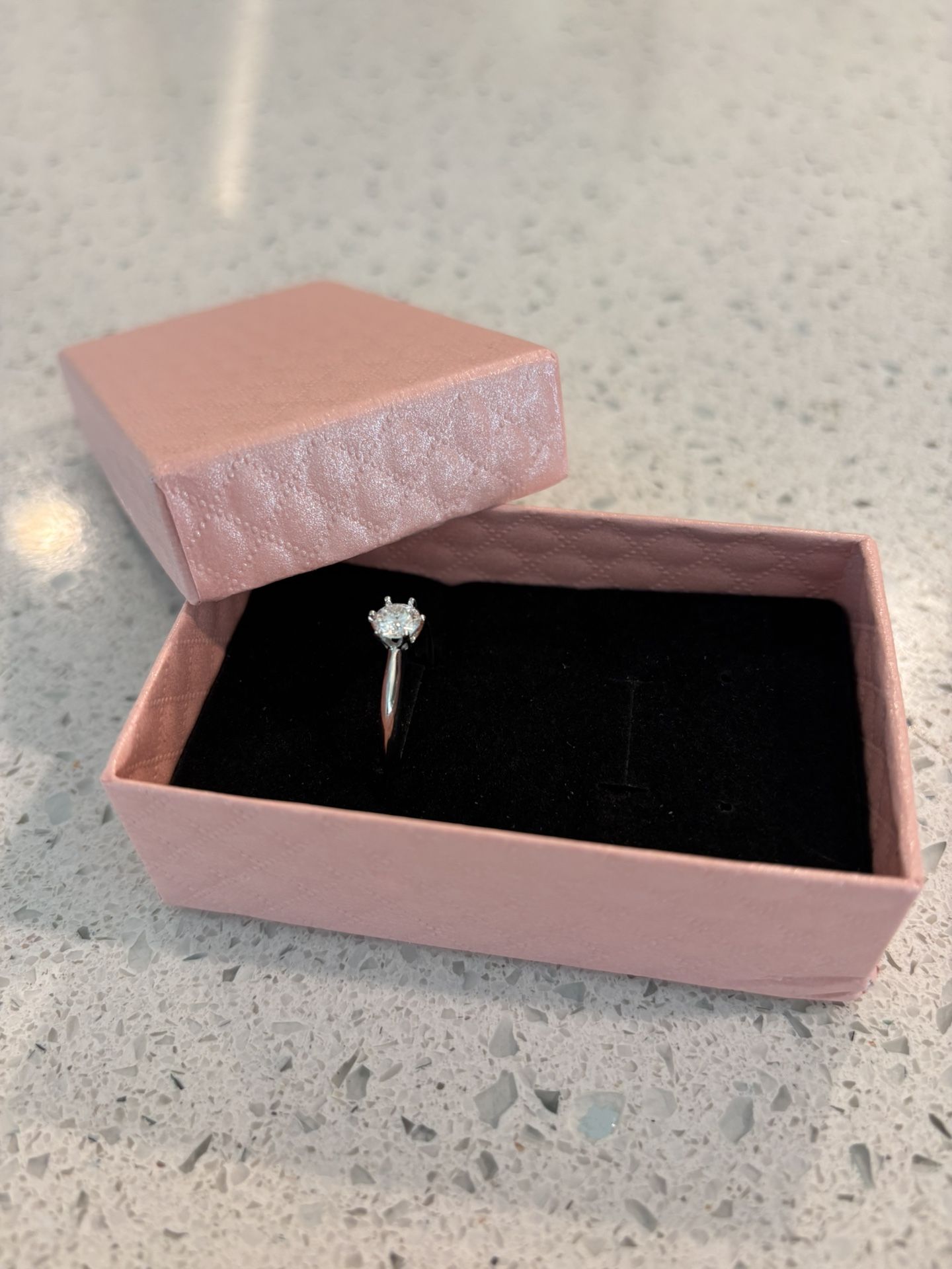 Moissanite Diamond Ring, Size 9