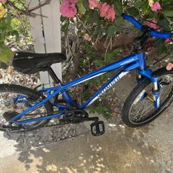 blue Specialized Hotrock kid's mountain bike
