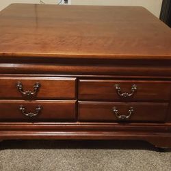 Cherry wood coffee table