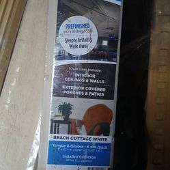 SilvaStar Prefinished Patterned Boards in "Beach Cottage White".