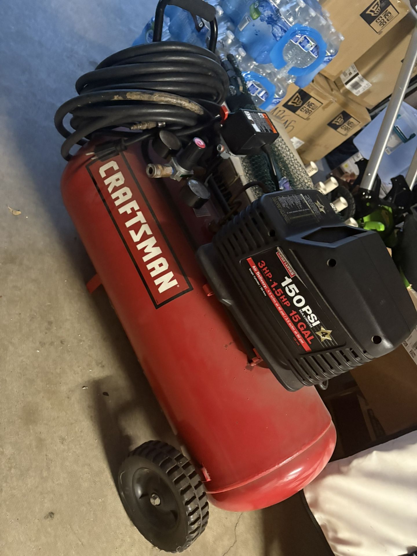 Craftsman 150 PSI Oil Free Compressor 3 HP, 15 Gal, 8.6 CFM Made in USA By Sears