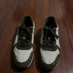 Puma Olive Green Red Stripe Shoes 