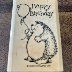 Stampin Up Hedge Hog Happy Birthday Stamp