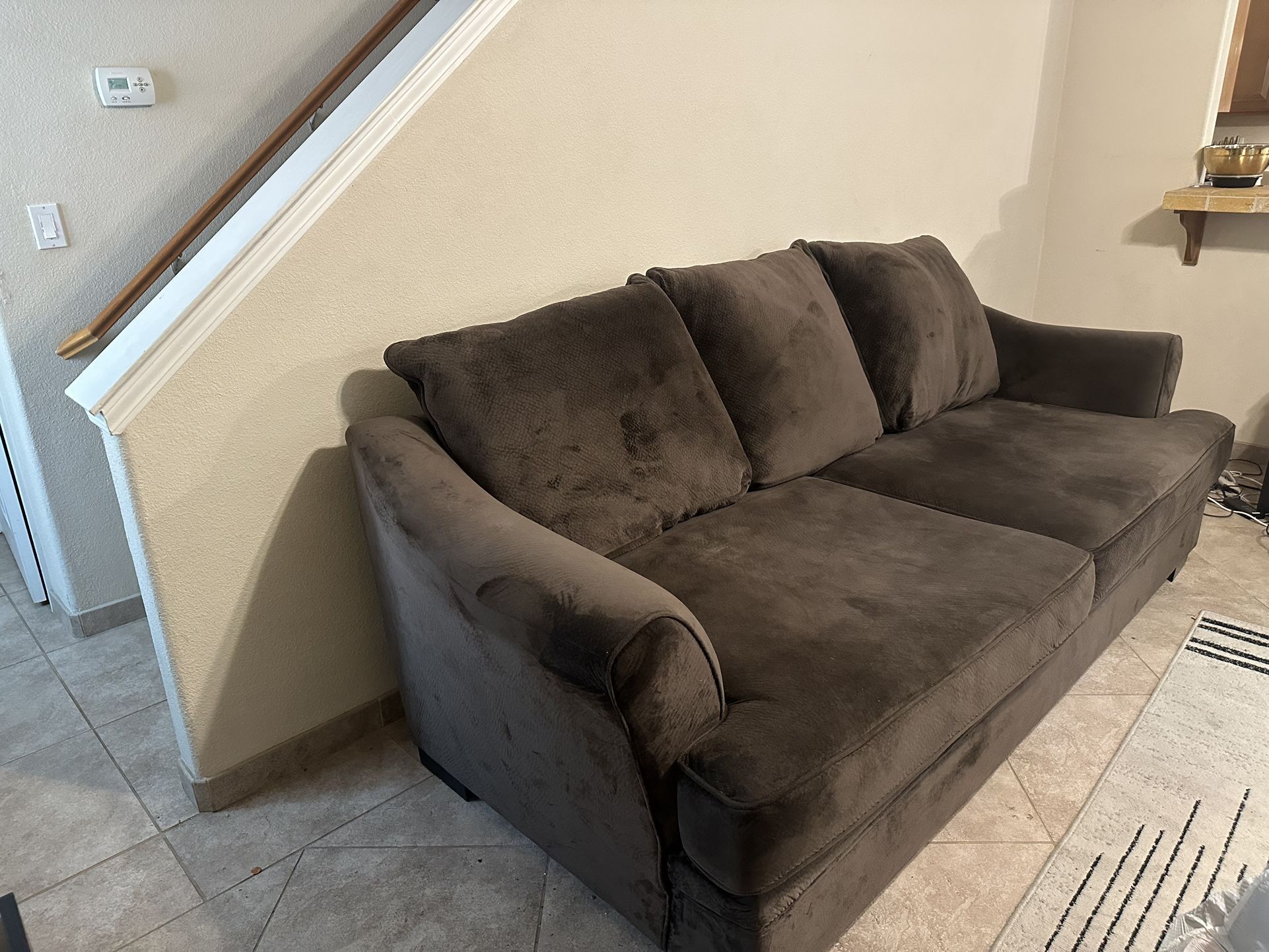 Comfy Sturdy Couch- Like Velvet Material