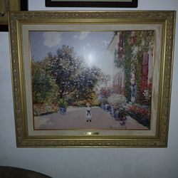 Claude Monet The Artist  's  House at Afgehtui"  Reproduction