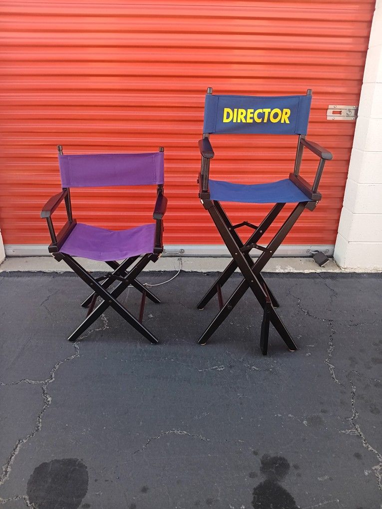 Director High Chair And BLk Blue 31 High Pier Imports Also