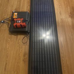 Solar panel Batteries Inverter and controller