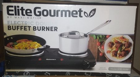 Elite Gourmet Electric Double Buffet Burner
