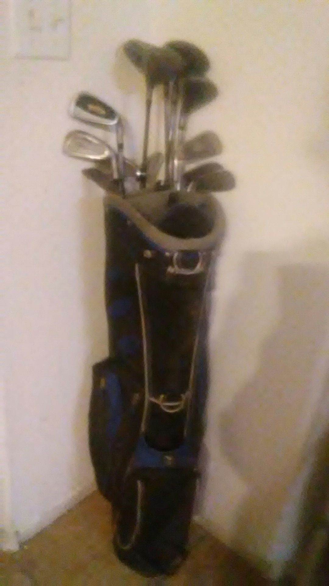 Golf Club Carrying bag w/ various clubs