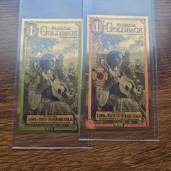 One Alpha & One Regular Goldbacks 