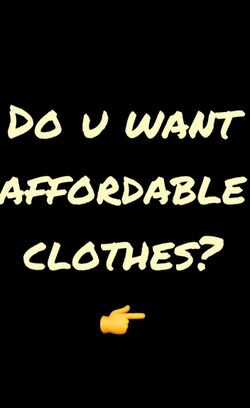 Cloths on my store/website