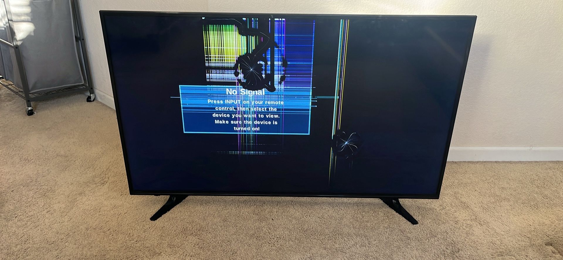 Free 55” Tv With Cracks In Screen