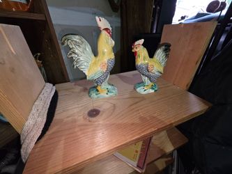 Vintage Rooster Figurines