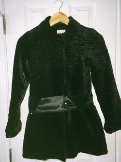 American Girl Rebecca’s Black Winter Coat for Girls with Matching Hat