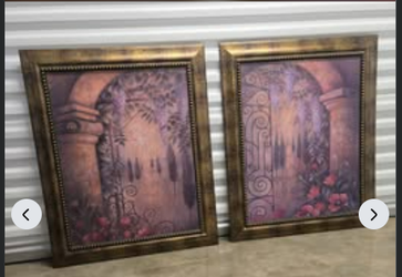 Elaine Vollherbst-Lane - Wisteria Garden I -Framed l Framed Picture Set