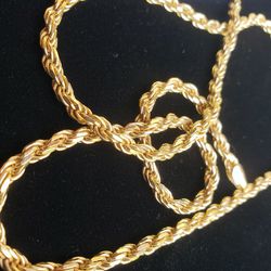 925 Dimond Cut Rope Chain