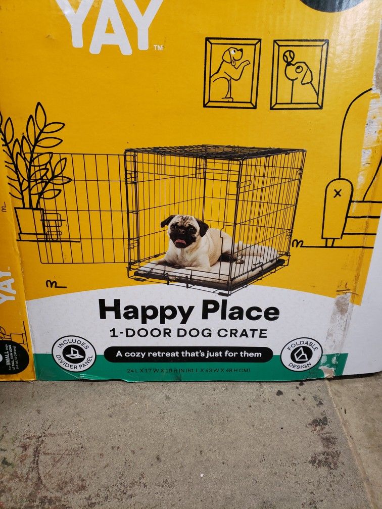 HAPPY PLACE 2 DOOR PET CRATE