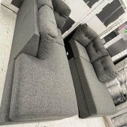 2 Brand New Gray Chaise/ Sofa
