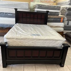 Queen Size Bed Mattress, And Boxspring Included🔥🔥 Free Delivery🔥🔥