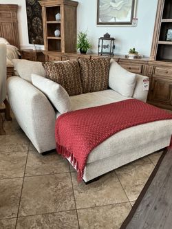 Light Grey Oversized Chair