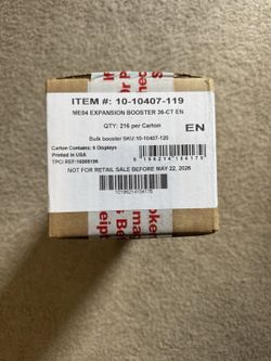 Pokemon TCG ME04 Mega Evolution Chaos Rising 6 Box Booster Case