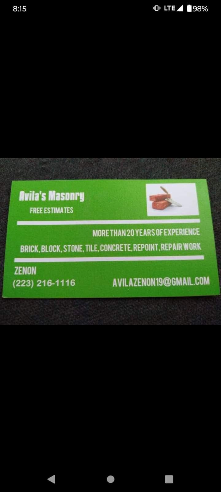 Masonry And Concrete Work