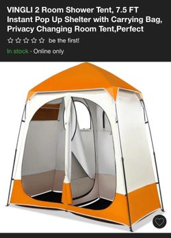 2 shower room tent