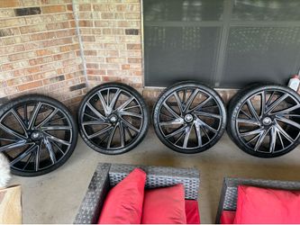 TIS GLOSS BLACK WHEELS (“26 x 11”, 6x 139.7
