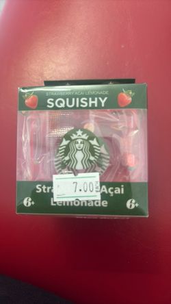 Starbucks Strawberry Acai Lemonade Squishy Toy