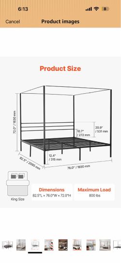 King bed frame brand new