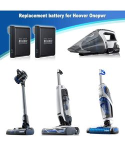 New 2 pack battery replacement for hoover