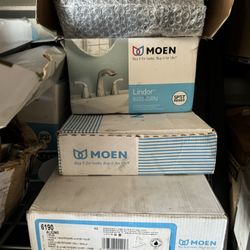 Moen Faucet, Towel Holder Etc