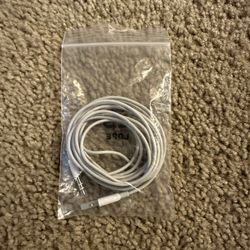 6” White Aux Cable with Micro Adapter 