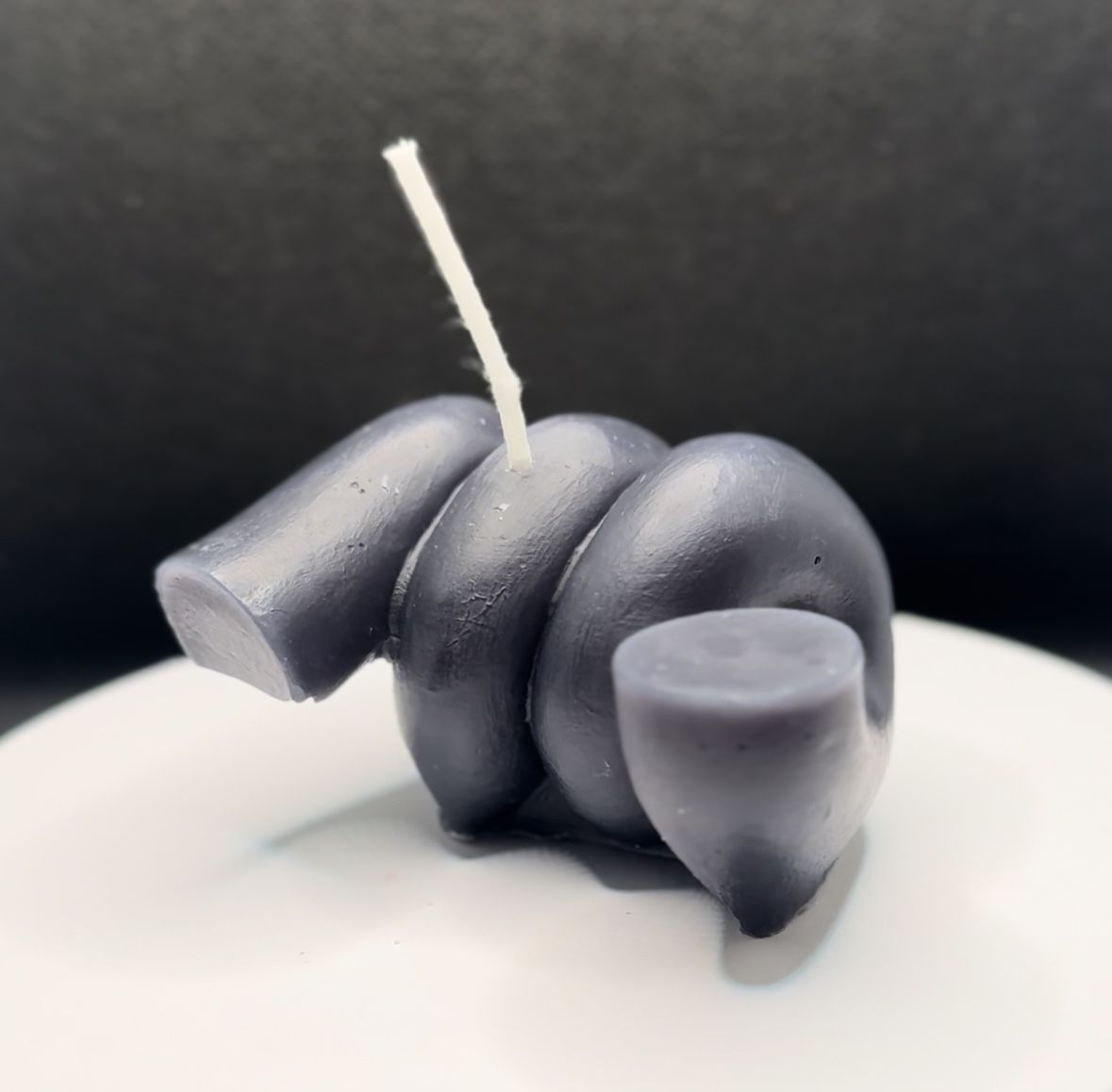 Abstract Swirl Candle