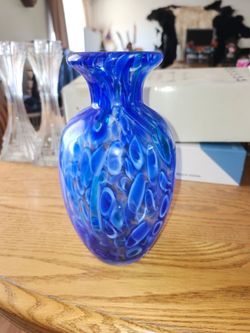 Hand blown vase