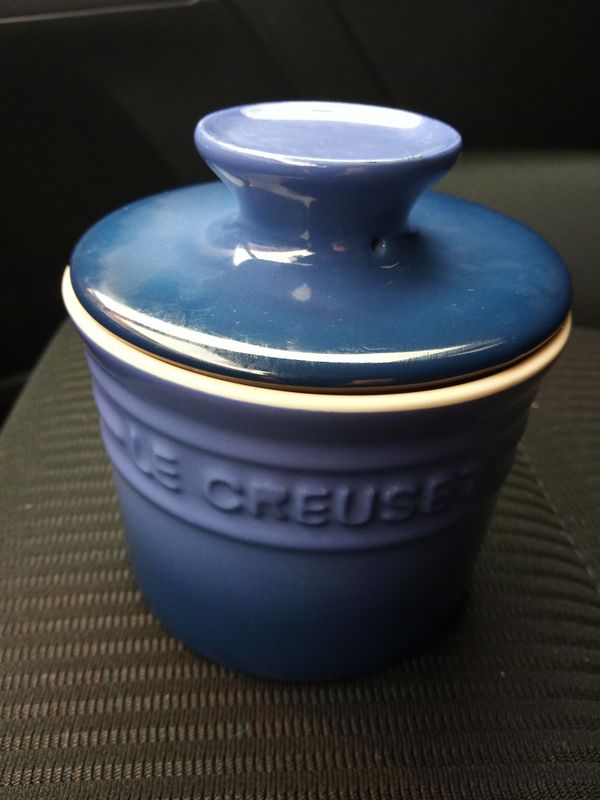 Le Creuset Butter Bell Crock in Cobalt Blue New Never Used! for Sale