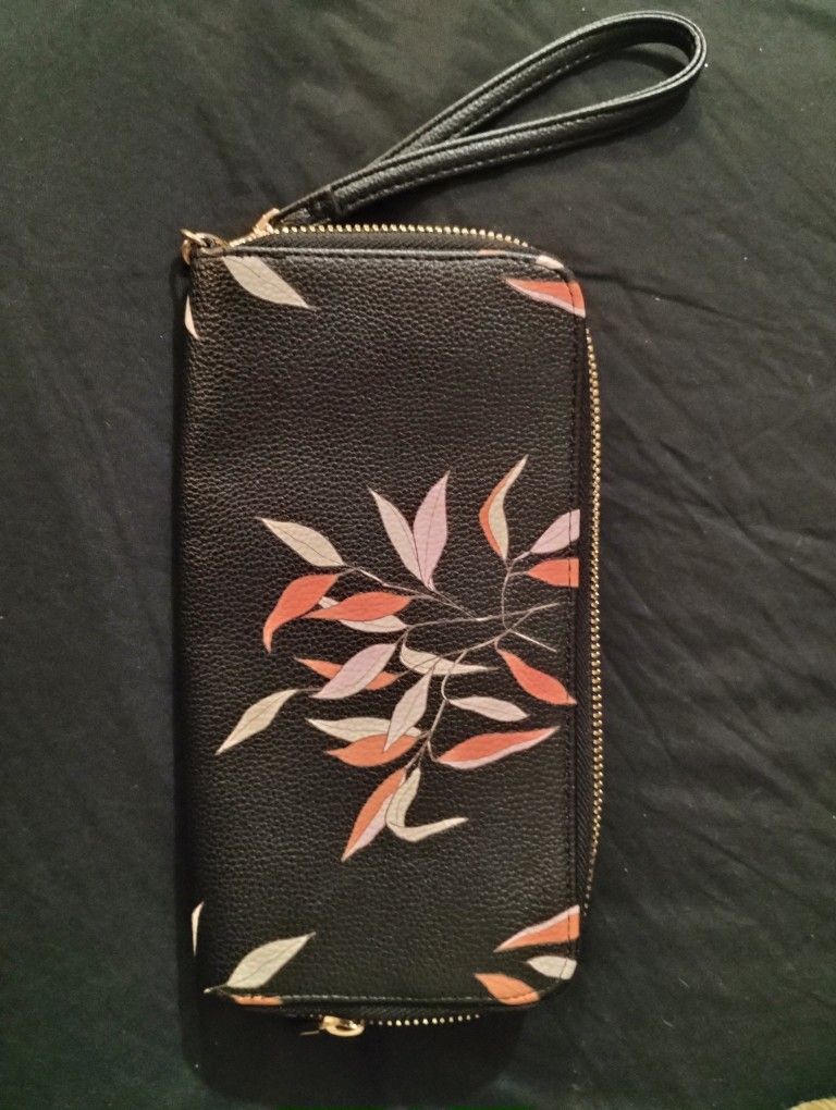 A New Day Black Clutch/Wallet, Unused.