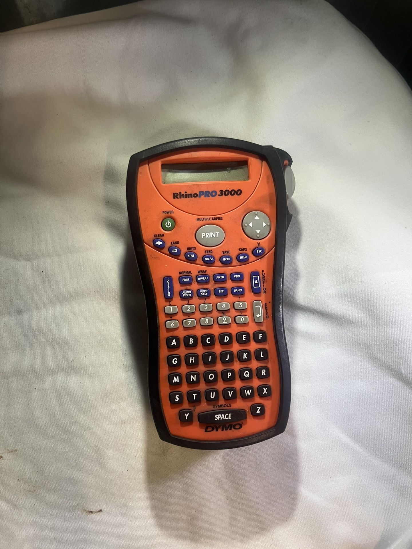 Dymo Rhino PRO 3000 Thermal Label Maker Labeler Printer & Power Cable