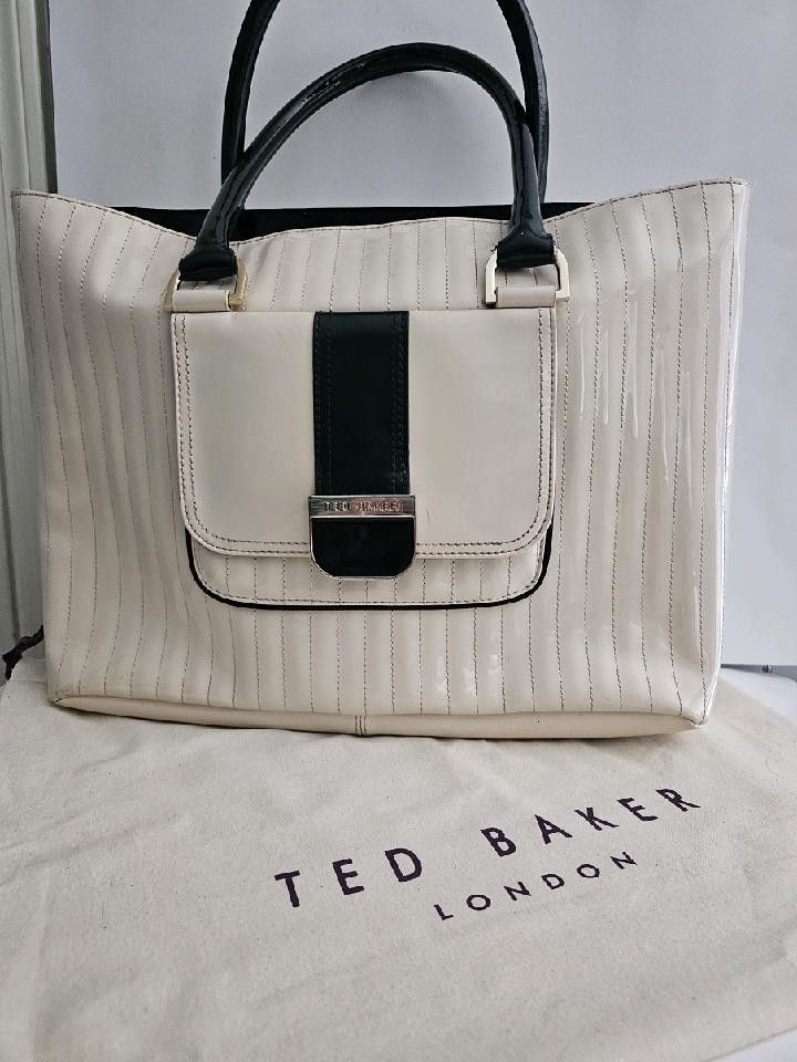 Large Size Ted Baker Handbag/Tote Please Don't Waste My Time 