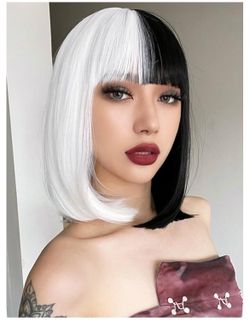 Black And White Wig 