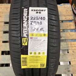 Brand New Tires (1) Atlander Xsport 86 (225/40ZR18XL) (Single) ($69)