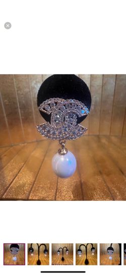 Goldtone And Austrian Crystal Pearl Earrings