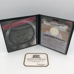 Uncirculated Bicentennial 1776 to 1976 40% Silver Eisenhower (IKE) Dollar. San Francisco Mint