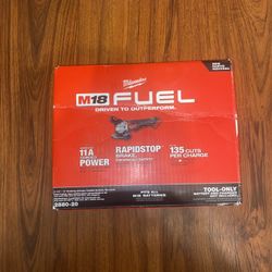 Milwaukee M18 Fuel Brushless 4 1/2” -5” Grinder With Paddle Switch (2880-20) Tool Only 