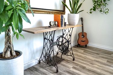 Rare: Repurposed Singer Sewing Machine End Table