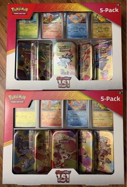 Sealed Case Pokemon 151 Costco Mini Tins 2 Boxes of Costco Mini Tins Meowth & Magneton