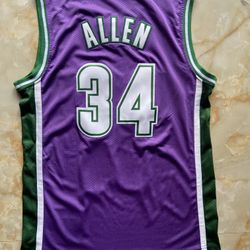 
Milwaukee Bucks Ray Allen swingman throwback basketball jerseys S-2XL