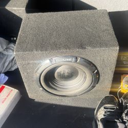2 10’ Alpine Subwoofer W/ Amp 